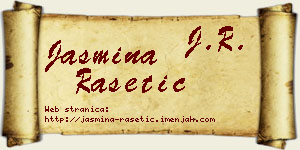 Jasmina Rašetić vizit kartica